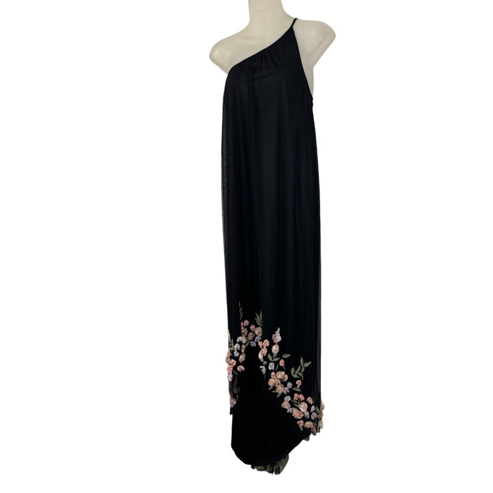 Mac Duggal 9236 One Shoulder Trapeze Embellished High Low Gown Size 10 MSRP $698 - Picture 5 of 13